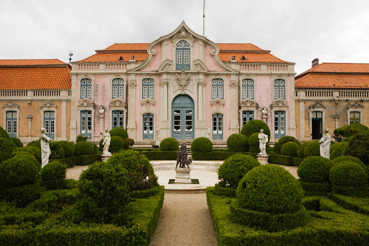 Part of the Jardim PÃªnsil, or Neptune Garden, at the royal national Palace of Queluz on the outskirts of Lisbon
