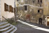 Quiet square in Annecy, France