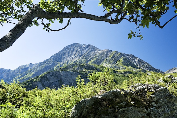 Mountain landscape, French Alps Mountain landscape, French Alps