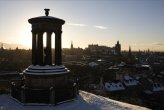 Dugald Stewart Monument, 1831, Playfair: modelled on Tower of the Winds in Athens, Greece by Lysicrates. One of the key structures on Calton Hill that help earn Edinburgh the sobriquet 'Athens of the North'.