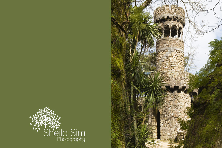 Tower at the Regaleira garden, Sintra, near Lisbon